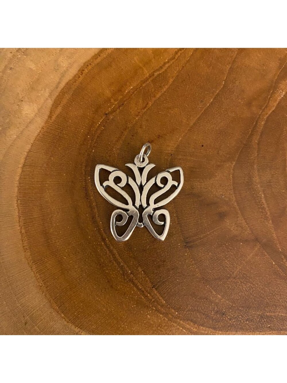 RETIRED James Avery Lacewing Butterfly Pendant, Sterling Silver